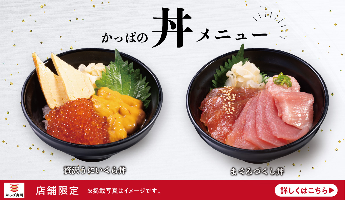 かっぱの丼メニュー