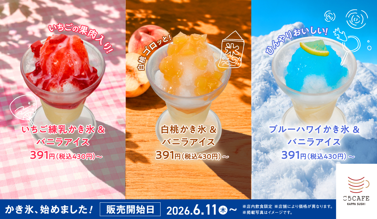 夏のおすすめ　〜かき氷〜始めました