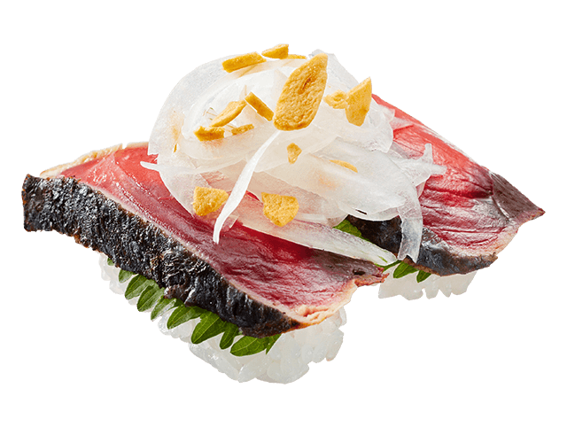 国産炭焼きかつおたたき香味野菜仕立て
