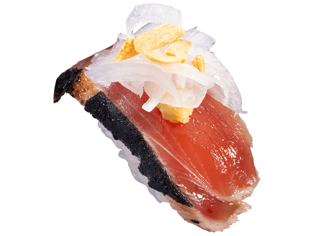 国産炭焼きかつおたたき香味野菜仕立て