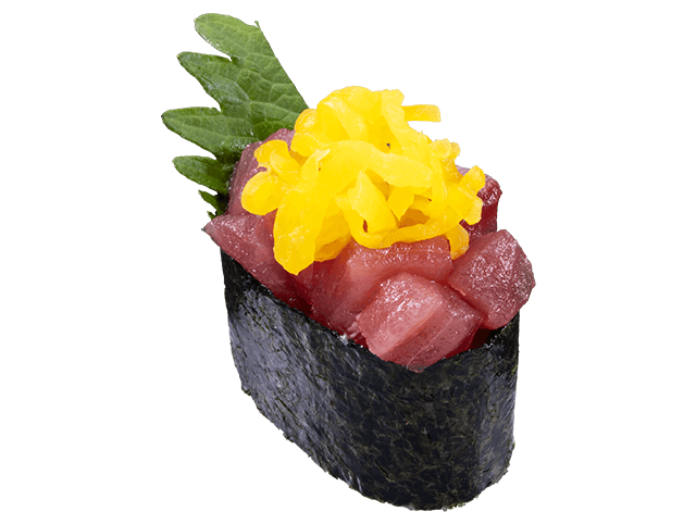 まぐろぶつたく大葉軍艦