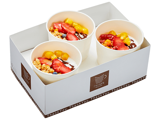 お持ち帰り用ヨーグルトアイスボウル～はちみつがけ～BOX３個入り