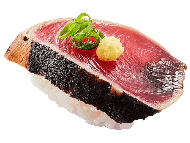 鹿児島県指宿市産厚切り炭焼きかつおたたき葱生姜のせ
