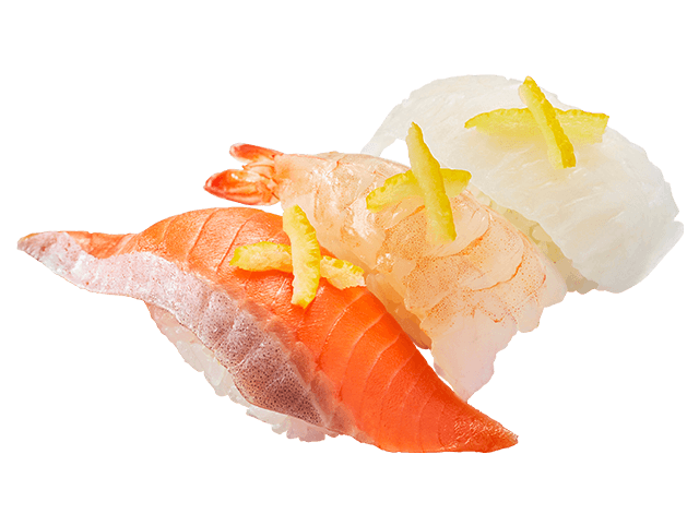 ３種の柚子塩ネタ食べ比べ