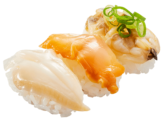 ３種の貝食べ比べ