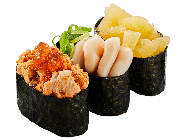 ３種の冬ネタ軍艦三昧