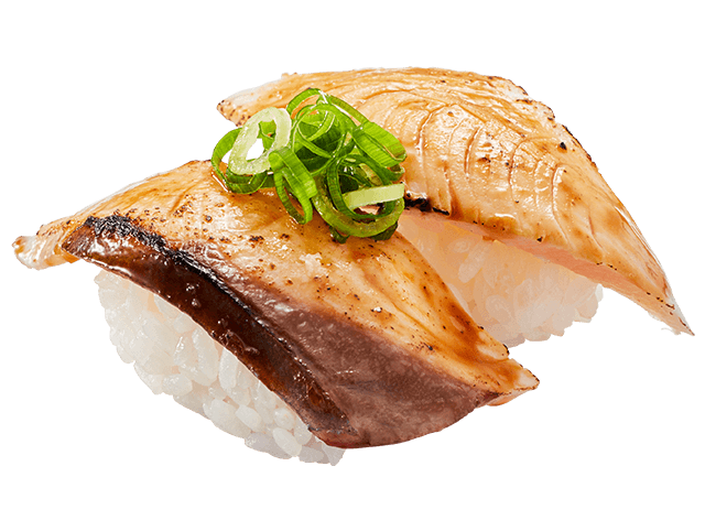 活〆寒ぶり焦がし醤油炙り(二貫)