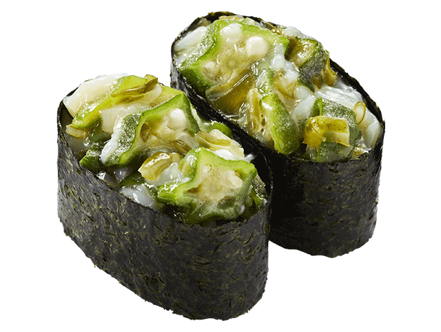 オクラいかめかぶ軍艦