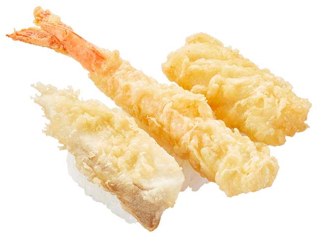 ３種の海鮮天ぷら食べ比べ