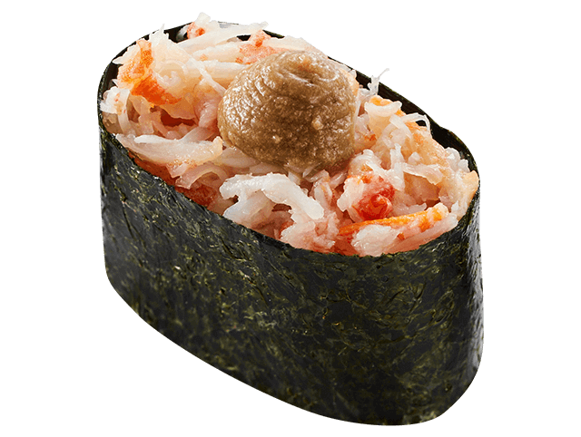 蟹ほぐし身軍艦かにみそのせ