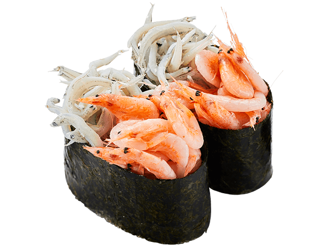 桜えびと釜揚げしらすの紅白軍艦