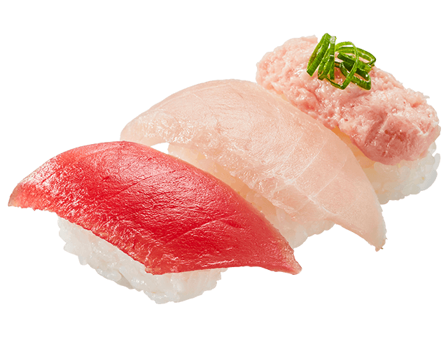 ３種のまぐろ食べ比べ