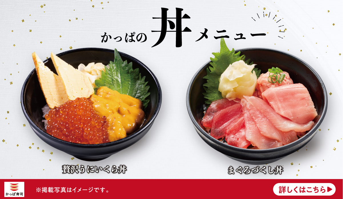 かっぱの丼メニュー