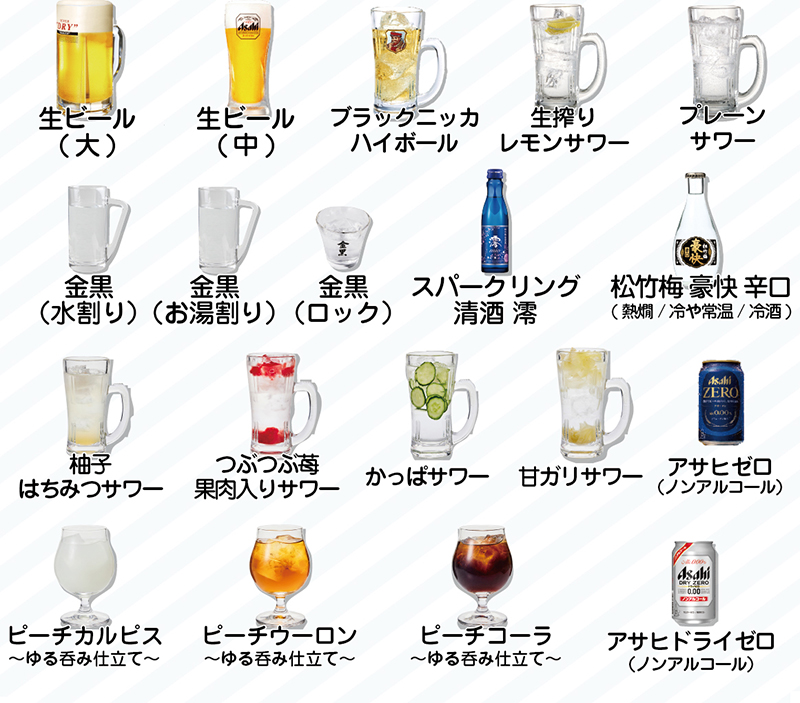 アルコール飲み放題